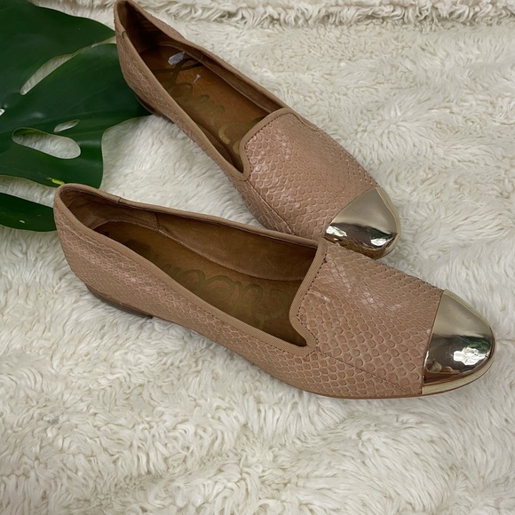 Sam Edelman snake print cap toe aster flats - Picture 2 of 9